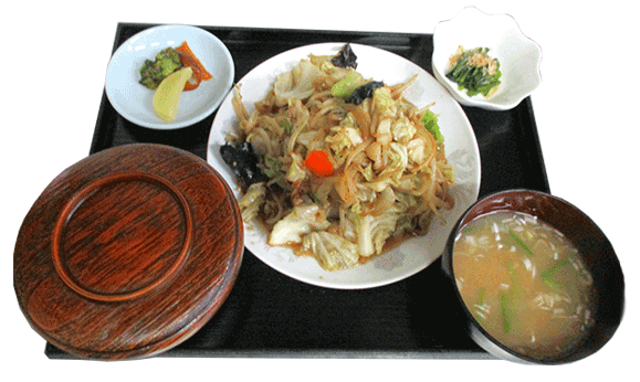 野菜炒め定食